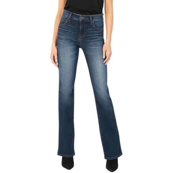 KUT from the Kloth Natalie High-Rise Fab Ab Bootcut Jeans 8 Monument
